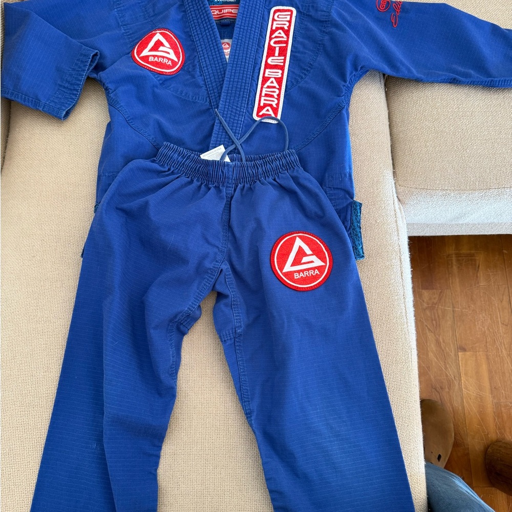 Gracie Barra Kids Blue Jiu-Jitsu Gi Set